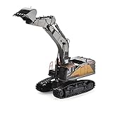 Excavadora multifuncional: 1:14 Diseño de simulación, control remoto de alta frecuencia anti-jamming de 2.4 g, control remoto de 25 m de larga distancia, rotación de cuerpo flexible de 680 °, control de función de 22 canales, resistencia sólida de 60mn.