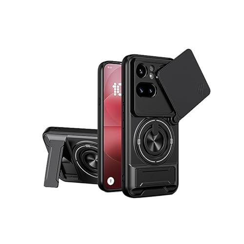 TRIPLE RIVER�EFor Nothing Phone 4a �P�[�X �J�o�[ �J���������Y�J�o�[�t�� �����Y�ی� �X�^���h�@�\ 2�d�\�� For �i�b�V���O �t�H��4a(�u���b�N)