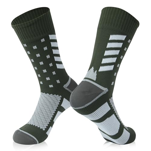 Image of Waterproof Socks Men Women Cushion Breathable Hiking Wading Skiing Outdoor Sport Crew Socks