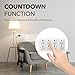BN-LINK 2 Pack Indoor Countdown Timer with Repeat Function, Heavy Duty Accurate Compact Size for Charger Vacation Security, 3-Prong Grounded Outlet, 15A/1875W ½ HP ETL Listed
