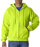 Gildan Mens 9.3 oz. DryBlend? 50/50 Full-Zip Hood G126 -SAFETY GREEN XL