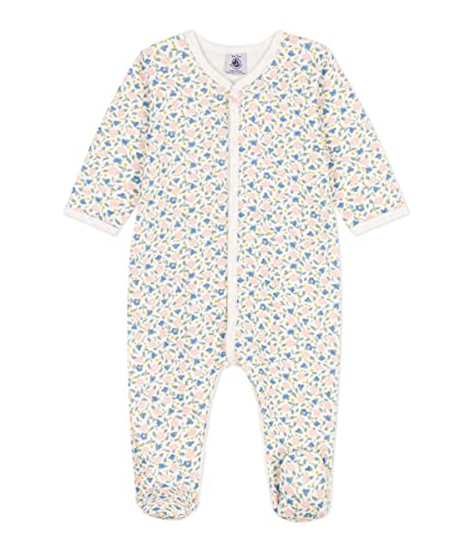 Petit Bateau Baby Mädchen Pyjama zum Schlafen gut, Weiss Marshmallow /...