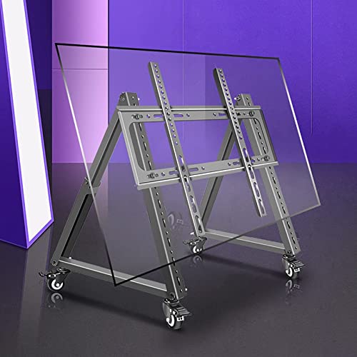 Soporte móvil para TV de piso con ruedas ajustable miniatura 5