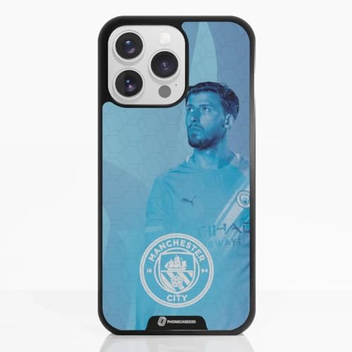 Coque iPhone 15 Pro Max Man City TPU Noir housse souple de protection pour smartphone Apple