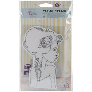 Prima Marketing Bloom Cling Stamp Girl Hope