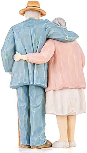 Couple Collectible Figurines, Love Statue, Sculpted Hand-Painted Sweet Loving Together Figure, Anniversary Wedding Valentine's Day Gift for Wife Husband Boyfriend Girlfriend (Around You)