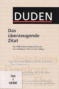 Paperback Duden. Das überzeugende Zitat [German] Book