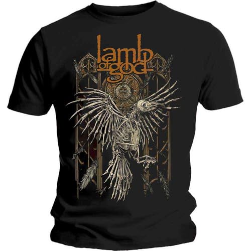 T-shirt Lamb of God vêtement Rock Off noir pour fan de metal
