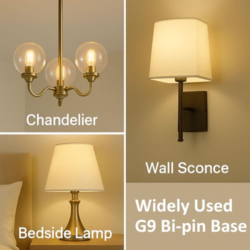 G9 LED Bulbs 2W Warm White 2700K, 320LM Energy Saving Light Bulbs Equivalent to 28W Halogen, No Flicker Capsule GU9 LED Bulb for Home Lighting Decor, Chandelier, Not Dimmable, 220-240V, 4 Pack - Image 4