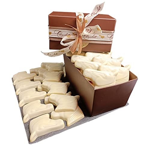 Legendary - Pralines Tête de cheval avec praliné au chocolat blanc - La meilleure collection de chocolats belges traditionnels faits à la main | 500 grammes