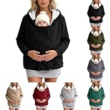 nsiaot Umstandsjacke Mit Babyeinsatz - Umstandsmantel Für Den Winter Umstands Baumwolljacke Warm...