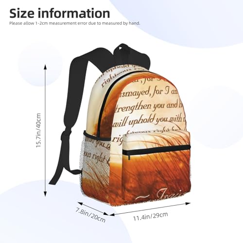 Isaiah 41 10 Bible Verse Do Not Fear I Am With You Lightweight Packable Backpack, Camping & Shopping, Ultra-Durable Backpack For Men & Women3