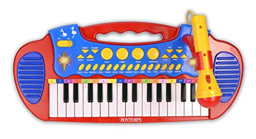Bontempi 13 3240 Elektronisch orgel met benen, kruk en microfoon, veelkleurig - Image 6