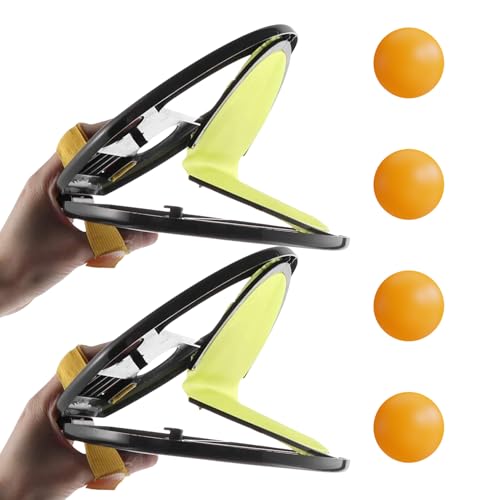 Generico Juego de bolas de lanzamiento y captura para diversión al aire libre – para la familia | Juego de captura de bolsillo para raqueta de PVC para patio, playa, césped | ideal para el Gi