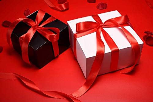Switory Present Boxes with Lids, 20x20x10cm, Kraft Paper Gift Boxes for Crafting, Cupcake, Cardboard Bridesmaid Proposal Boxes, Wedding Favor, Gift Ornaments (25pc white)