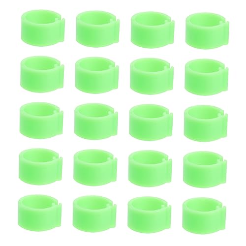 100Pcs Pigeon Foot Rings Clip Leg Bands for Birds Poultry Leg Identification Rings No Word Design for Pigeons and Birds