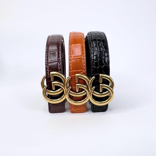 Kid's PU Leather Belt with Gold GG Buckle | Girls & Boys Accessories4