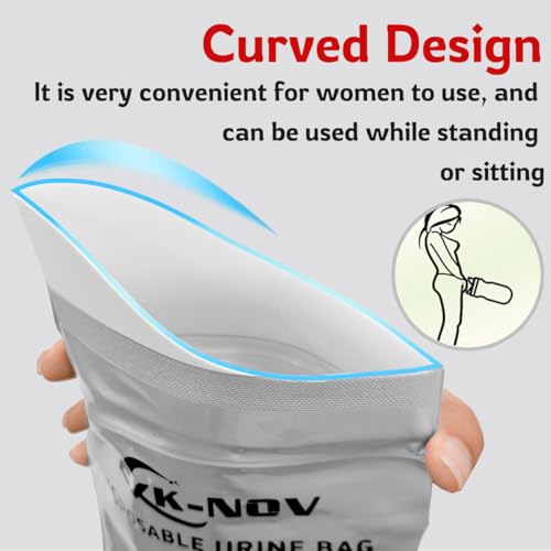 2XK-NOV 12 Stück Einweg-Urinbeutel für Unterwegs, Mobile Notfalltoilette im Auto, 700 ml Gel-Urinbeutel für Camping Toiletten, Reisen, Stau, Erbrochene Beutel, Reisetoilette für Männer, Frauen, Kinder