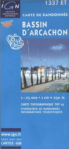Carte de randonnée : Bassin d'Arcachon