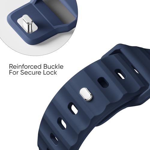 Image of Sport Bands 6-Pack Compatible with Apple Watch Ultra 3 /2 Band 49mm 46mm 45mm 44mm 42mm, Wide Soft Silicone Wristbands Waterproof Strap Men for iWatch Series 11 10 9 8 7 6 5 4 3 SE Ultra