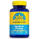 Nature's Life Herbs & Prunes - Herbal Supplements w/ 400mg Senna Leaves - Daily Wellness Support w/Prune, Cascara Sagrada, Organic Flax Seed Meal - Vegan, Lab Verified, 60-Day Guarantee, 250 Servings