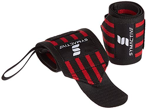 Amazon Brand – Symactive Barbell Wrist Support, Set of 2