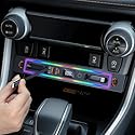 DICMKY Für Toyota RAV4 Kfz-Ladegerät, USB-Hub mit RGB-Licht, 4-Port einziehbare Dockingstation für Toyota RAV4 Zubehör 2025 2024 2023 2022 2021 2020, Mittelkonsole Telefon Schnellladegerät/Adapter-Hub