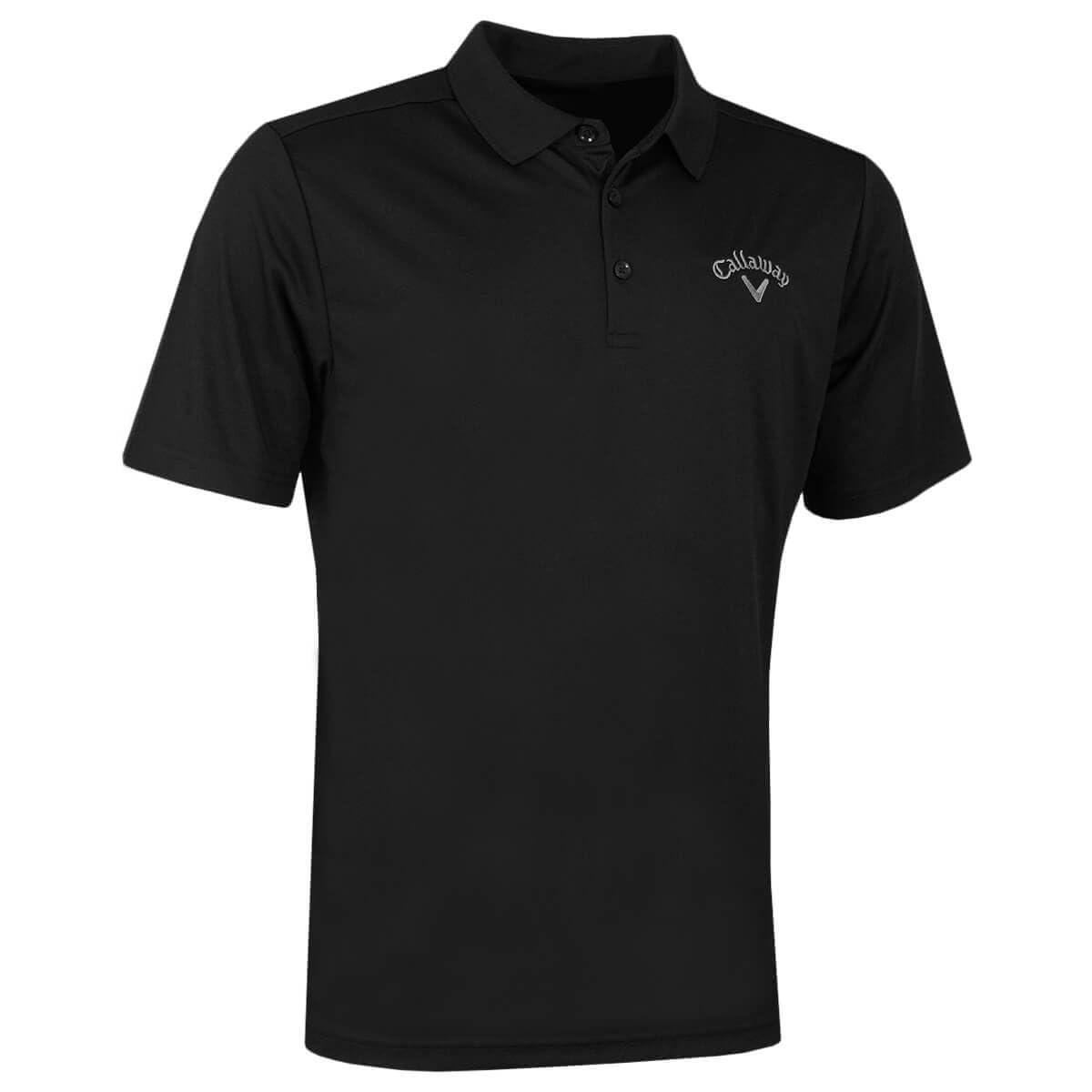 Callaway Apparel Mens UK Tournament Polo Shirt, Caviar, XS EU