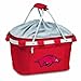NCAA Arkansas Razorbacks Metro Shopping Basket - Insulated Picnic Basket - Collapsible Market Basket - Utility Tote Cooler Bag