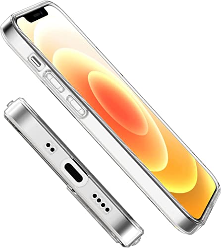 Image of NISHTECH for iPhone 12 Mini 5G Premium Transparent Hybrid Soft Slim Dust Proof Back Case Cover Silicone with Camera Protection