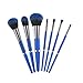 Makeup Brush, YaMeite 7 pcs Essential Cosmetics Face Eye Shadow Eyeliner Foundation Blush Lip Powder Liquid Cream Blending Brush, Blue