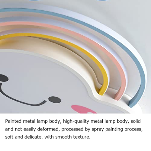 Plafond de chambre LED 36W rose dimmable avec télécommande pour enfants