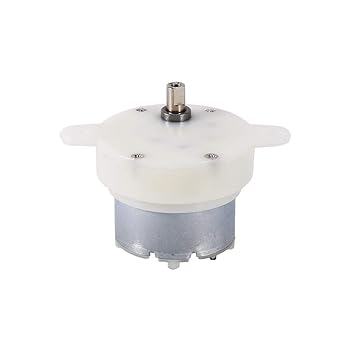 Low RPM DC Motor, Electric Motor DC 12V Gear Motor High Torque Slow Speed Micro Electric Motor Gearbox 3 RPM 4MM Shaft Diameter