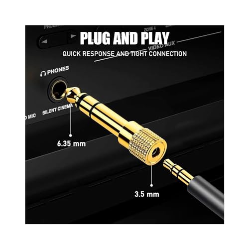 Kit 5 Plugs Adaptador P2 ST Fêmea P/ P10 ST Macho - AC2733K5