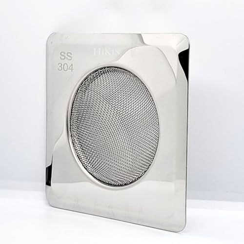 Image of 2025 Upgrade Square Stainless Steel Kitchen Strainer 11 CM Sink Jali, Drain Filter, Anti Clogging Mesh Hair Catcher Drain Cover (ONLY for Square Sink)