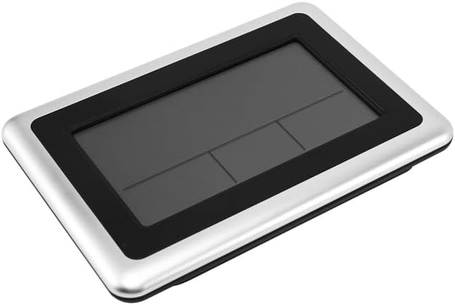 Miniatura 3 de Reloj de pared digital atómico, pantalla LCD grande, funciona con pilas, temperatura interior, calendario, mesa de pie