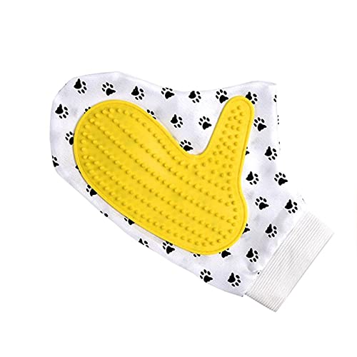 Luva Pet P/Banho Cães e Gatos de Silicone Escova Magnética Tira Pelos