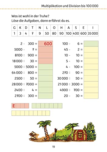 Mein Übungsheft Rechnen 4. Klasse: Mathe-Aufgaben mit Lösungen für den Übertritt - Zahlenraum bis zu einer Million (Lernhefte zum Üben und Wiederholen, Band 434)