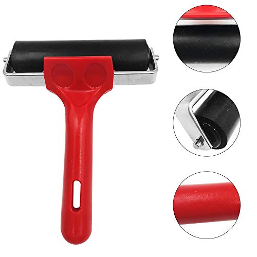 4 Pcs Rubber Roller, Aifuda Brayer Rollers Glue Roller For Ink Paint Block Stamping, Printmaking Wallpaper And Arts & Crafts (2.36In/3.93In) #TOP5