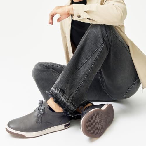 Image of Jousen Men's Fashion Sneakers Classic Retro Casual Shoes for Men Breathable Business Dress Sneaker