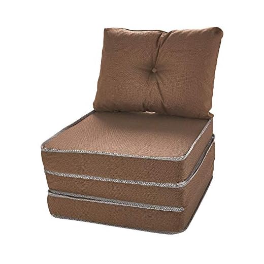 Puff Colchonete Dobrável/Sofa 3 em 1 + Travesseiro Solteiro BF Colchões