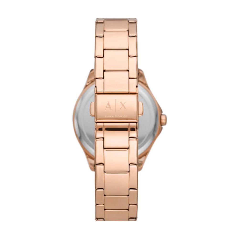 Armani Exchange Orologio da Donna, Quartz 3 Pointer con Braccialetto Lady Hampton AX5264