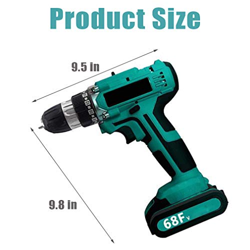 Akku-starker wiederaufladbarer Schraubendreher mit Zubehör-Kit 2 Bohrschrauber mit Variabler Drehzahl zum Schrauben, Befestigen und leichten Bohren von Holz und Kunststoffen – Bild 7