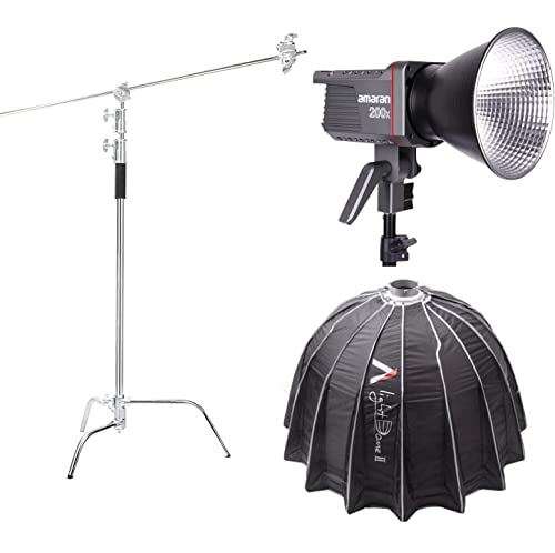 Aputure Amaran 200X+ Light Dome II Softbox+C X^hA250W LED rfICg 2 F 2700k-6500k Bowens }EgArfI^p Bluetooth Avt