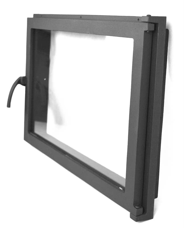 Porte de cheminée en fonte MINIMAL-I 4736F pour insert de cheminée