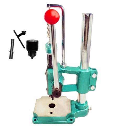 Manual Leather Perforator Tool for DIY Leather Crafts Perforating, Pressing Copper Cutting Stitching, Bearing Removal(Kit Included)