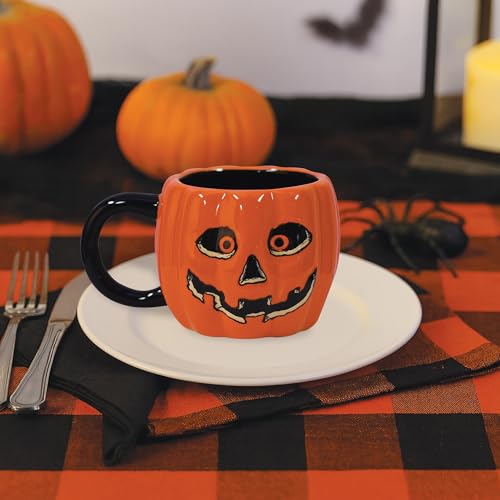 Taza de cerámica vintage para Halloween estilo retro miniatura 6