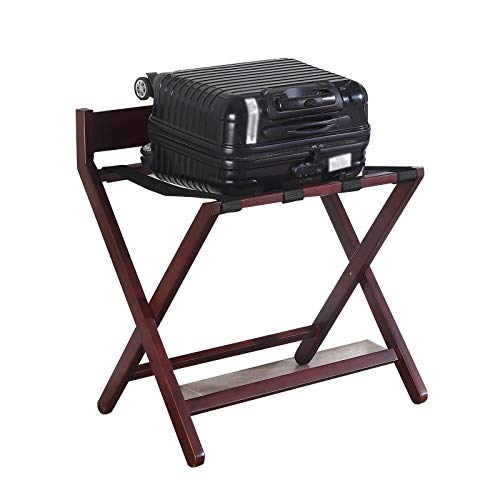 Porte-bagages XJJUN Porte-bagages, Porte-bagages En Bois Massif Pour Hôtels, Supports De Chevet Pliables Pour Vêtements, Pièces Ménagères Et Chambres À Coucher (Color : Red, Size : 63.2x51x68.2cm) Cover