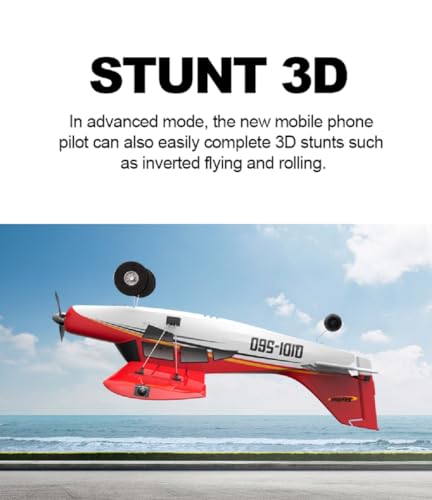 Image of FLYCOLOR QIDI-560 M7 Off-Road Aircraft 3D RC Plane One-Key Hanging Stunt Fixed Wing with Wind Resistant Flight Control for Beginner and Experienced Ready to Fly RTF(Red)