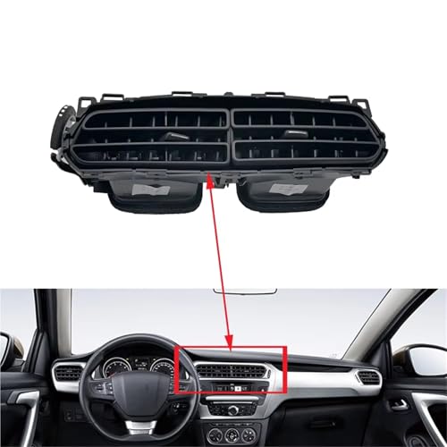 Sortie CA tableau bord grille climatisation automobile console milieu C-Elysée